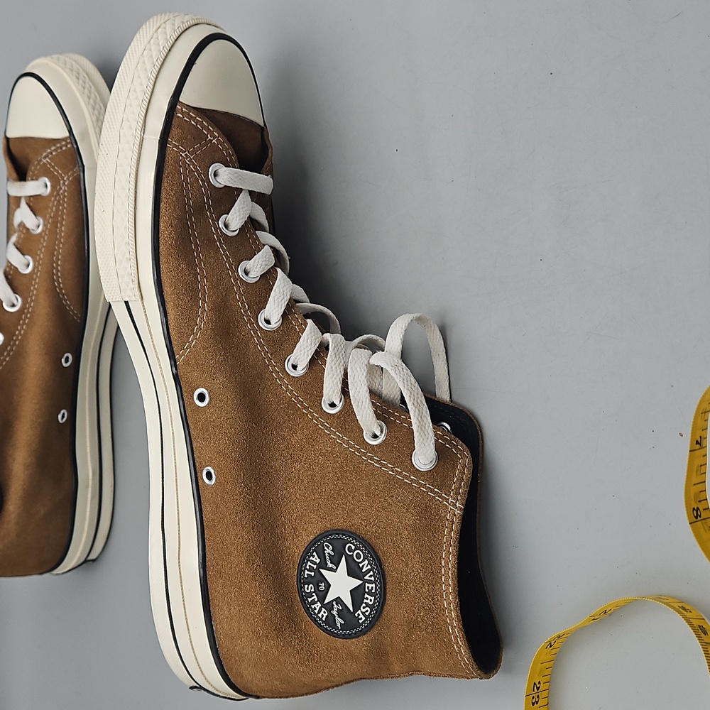 Converse Chuck Taylor Hi 'Sand Dune' Suede Hi Top Sneaker Lace Up Men 13 - Picture 8 of 12